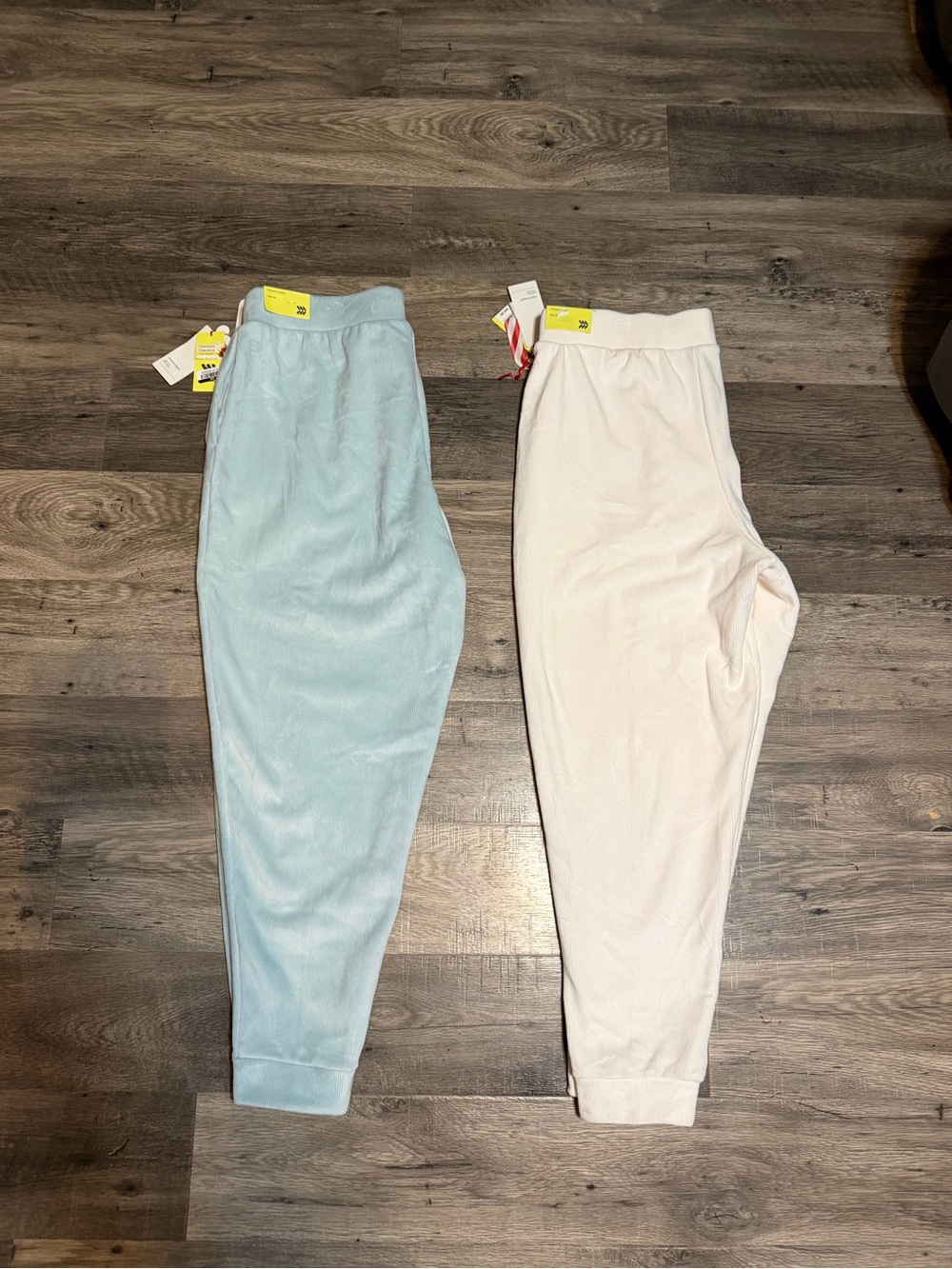 NWT All In Motion Velour Ribbed Jogger Bundle Cream Blue Size XXL